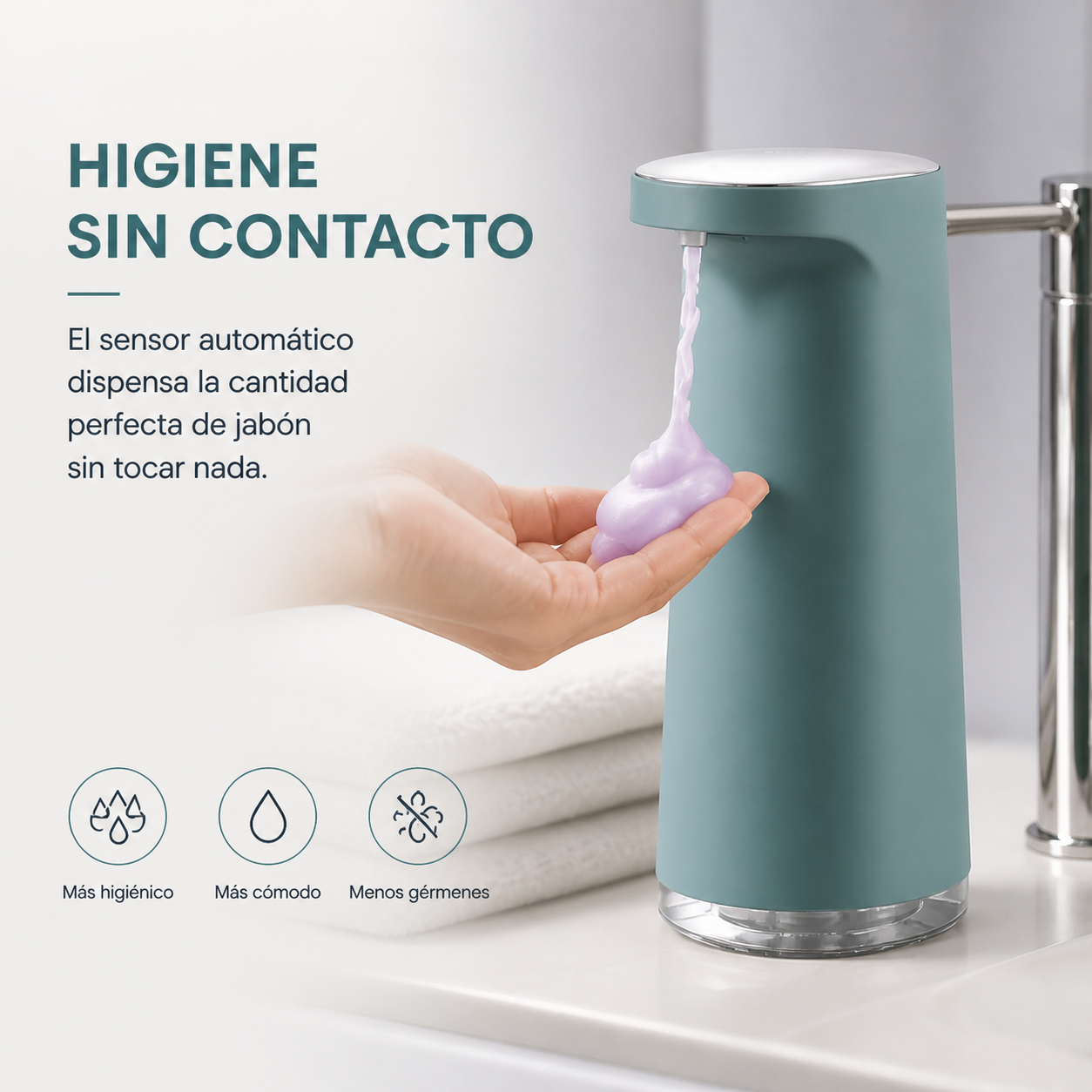 Dispensador automático de baño antiguo